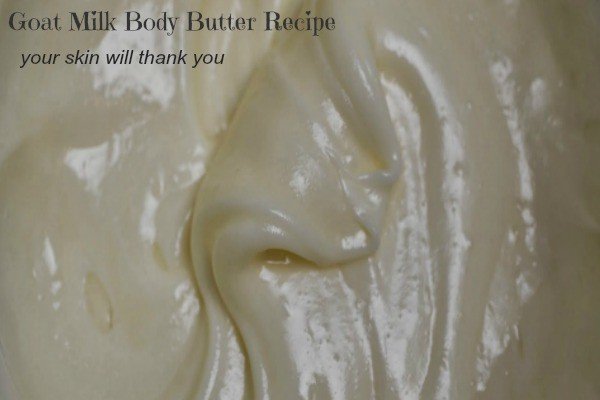 goat milk body butter recipe