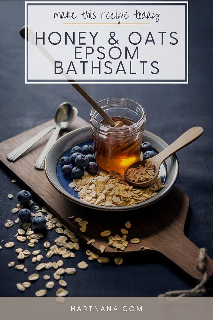 honey and oats epsom bath salts recipe