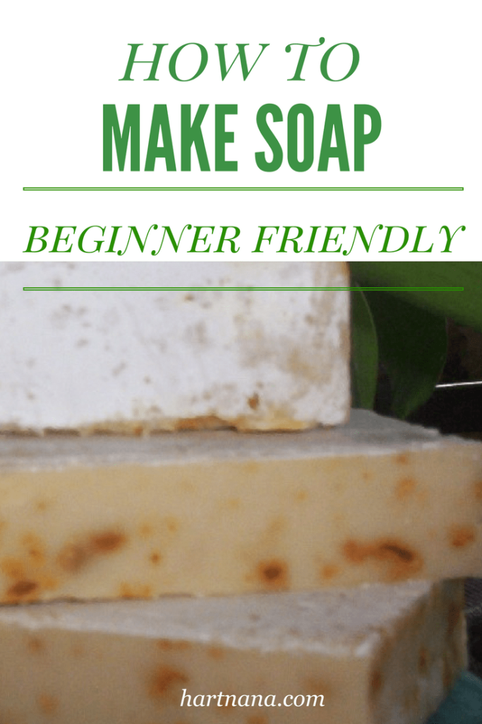 How to make soap - beginner friendly recipe. Secret to making creamy looking goat milk soap.