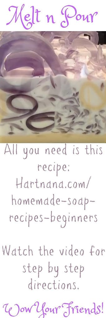Easy to make homemade soap recipes - melt and pour